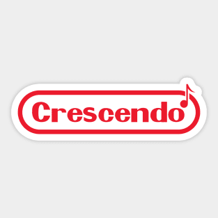 Crescendo Sticker